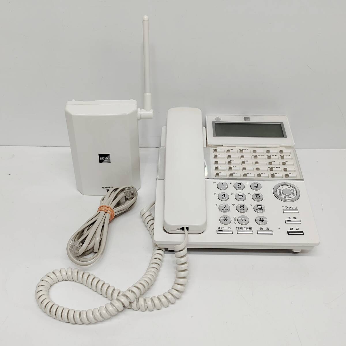 ●サクサ TD820/WS805 ビジネスフォン Saxa ホワイト 電話機 アンテナ セット OA機器 M2205拍卖