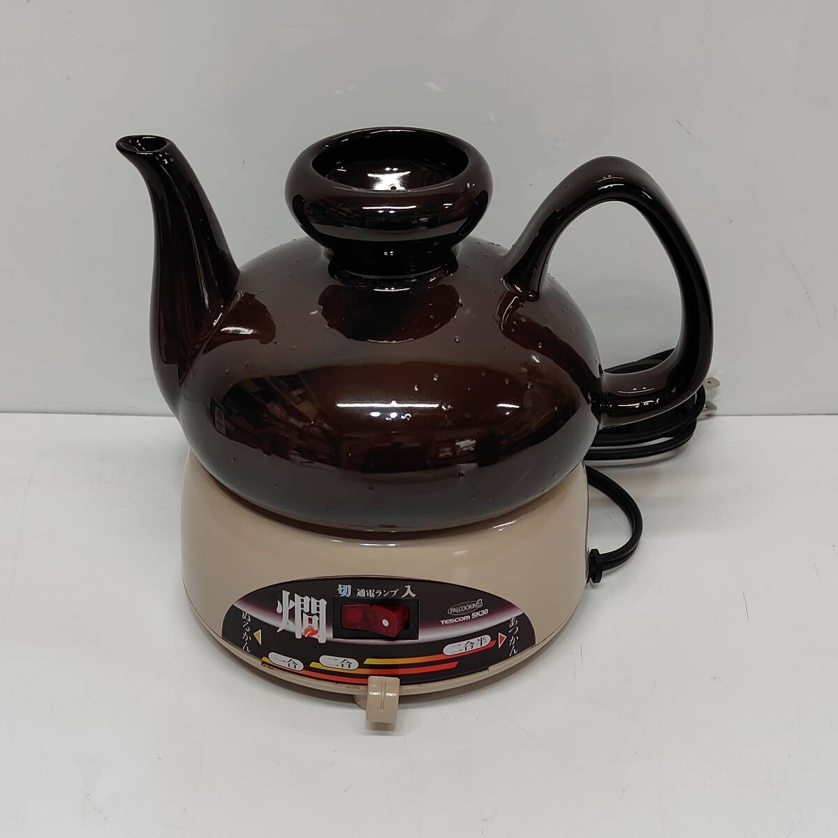 ●動作品 テスコム SK30 酒燗器 TESCOM 陶器製 日本酒 熱燗 とっくり アルコールグッズ M2216拍卖