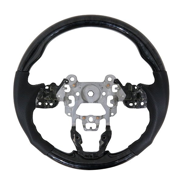 CX-5 CX 5 KE##W/KE系 ステアリング 黒木目 ガングリップ コンビ ハンドル 純正交換タイプ マツダ パンチングレザー拍卖