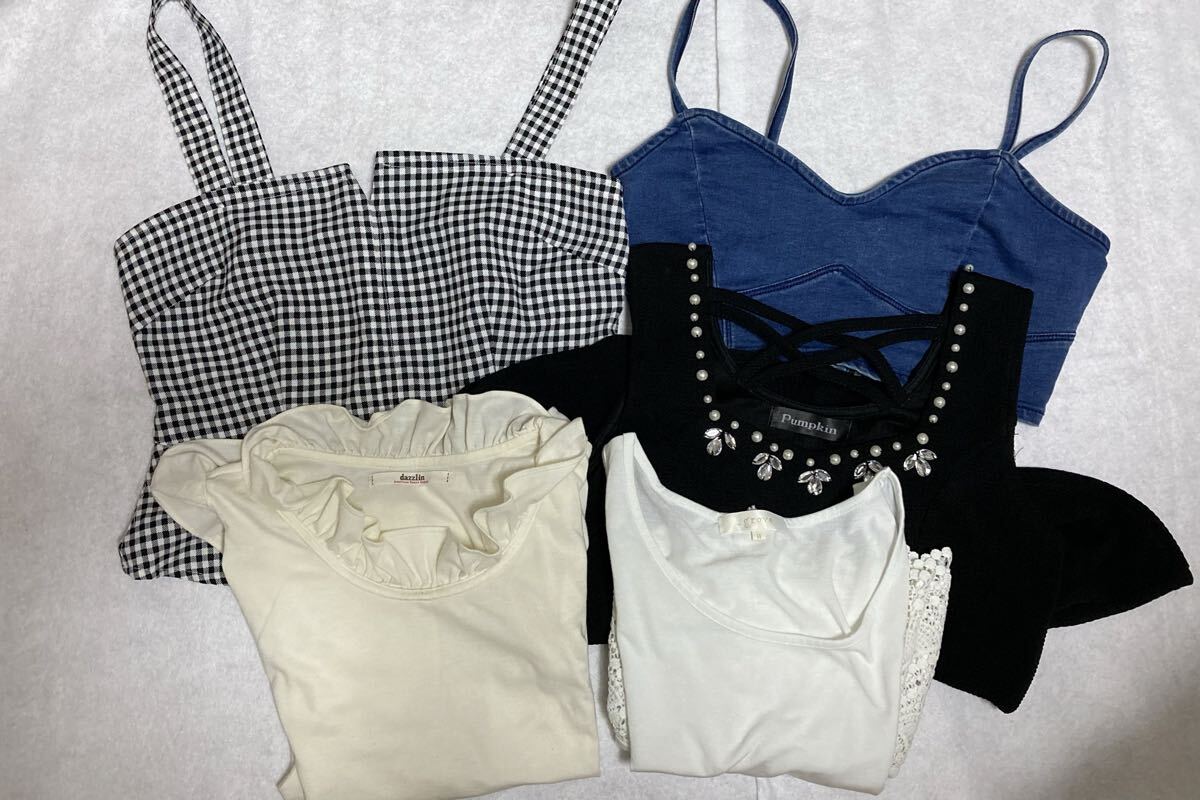 【S&Mサイズ】キャミソール&タンクトップ等 5枚まとめ売り拍卖