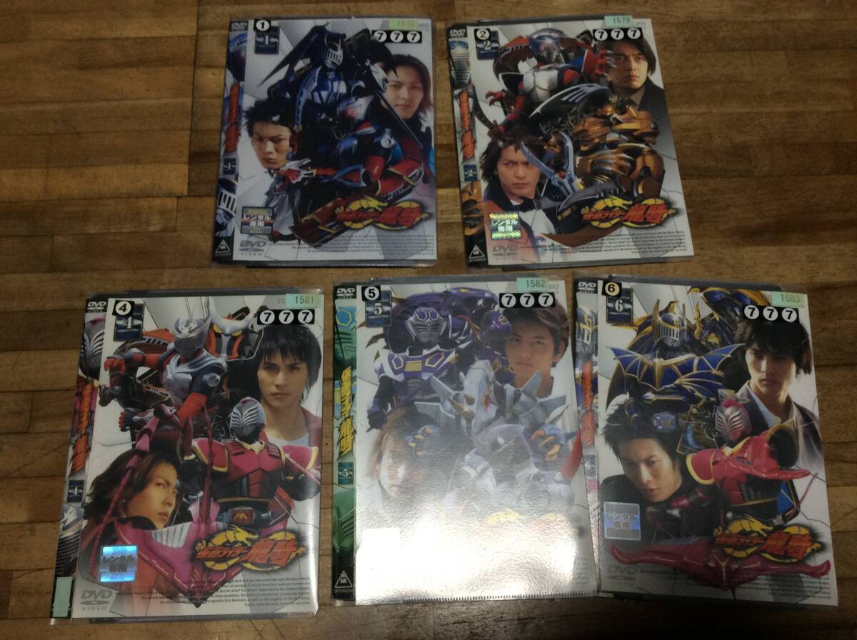 仮面ライダー龍騎 1.2.4.5.6 DVD レンタル落ち拍卖