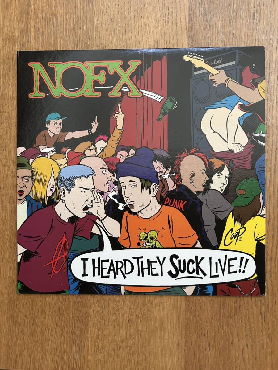 NOFX LP I HEARD THEY SUCK LIVE!! メロコア 程度良好 オリジナル盤 FAT RECORDS ライブ拍卖