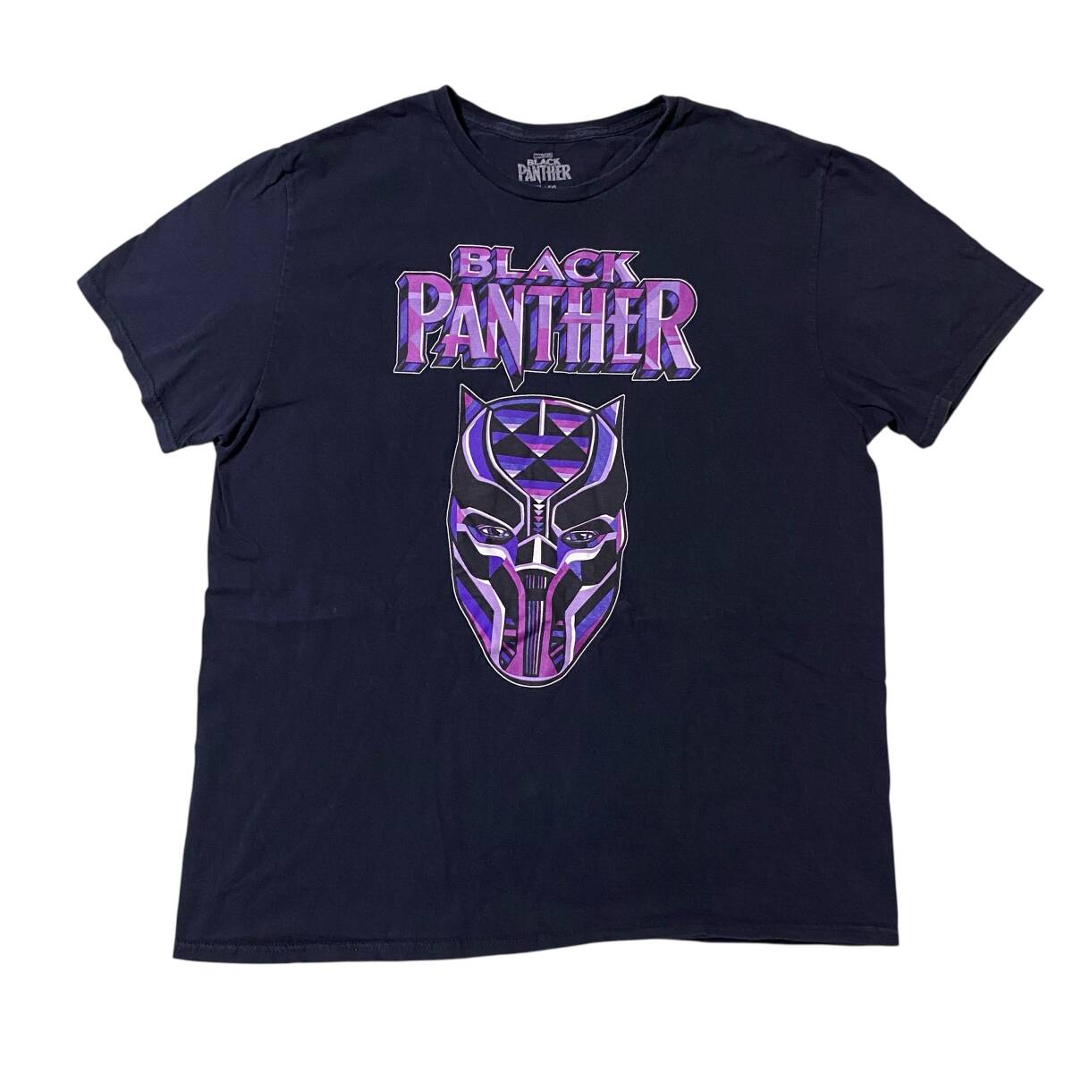アメリカ古着 ブラックパンサー MARVEL マーベル 半袖 Tシャツ プリント アメコミ US古着 XLサイズ 【I2078】拍卖