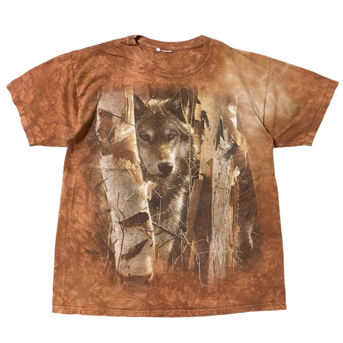 アメリカ古着 ザ・マウンテン 狼 オオカミ アニマル プリント 半袖 Tシャツ 2011年製 【I2127】拍卖