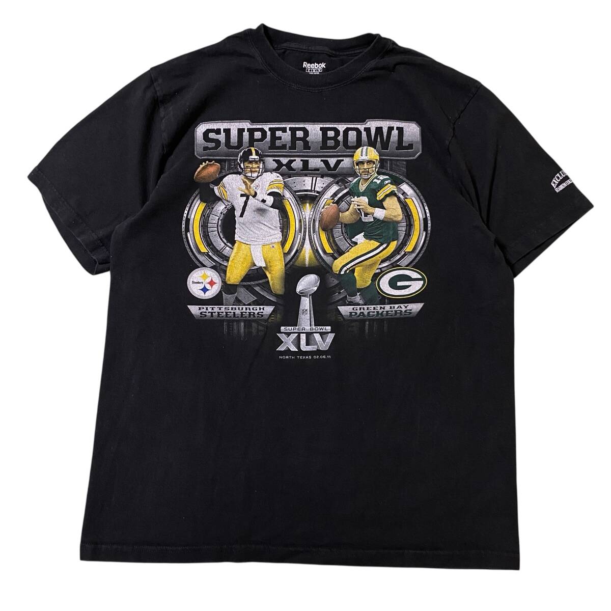 アメリカ古着 リーボック スーパーボウル アメフト 半袖 Tシャツ XLサイズ NFL 【I2202】拍卖