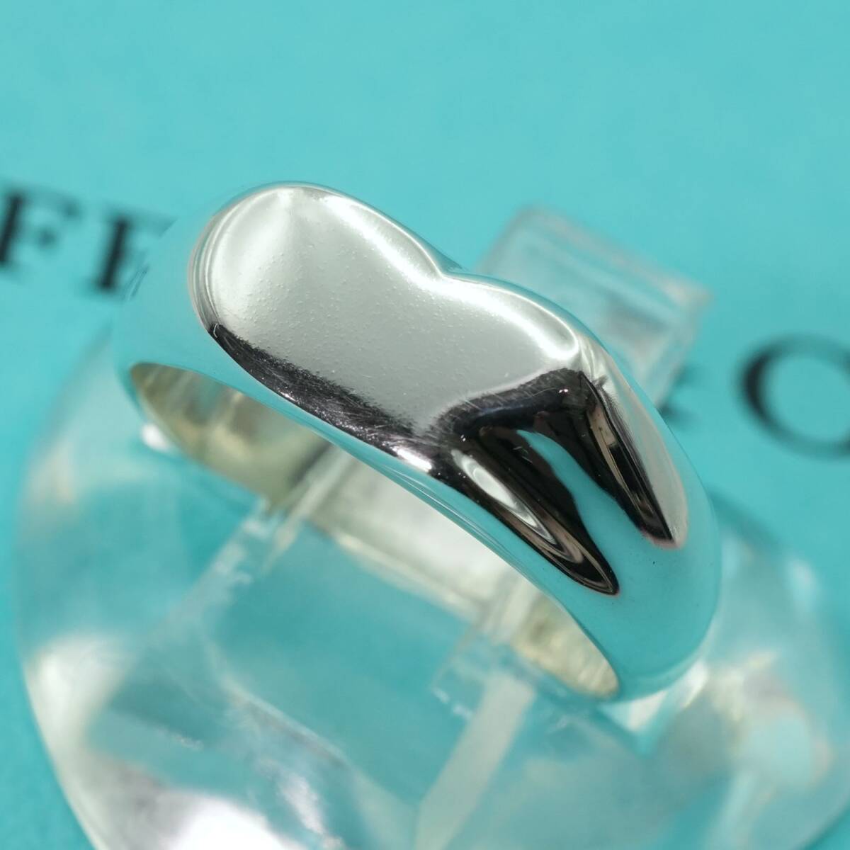 極美品11.5号 ティファニー カーブドハート シグネット リング/25-728拍卖