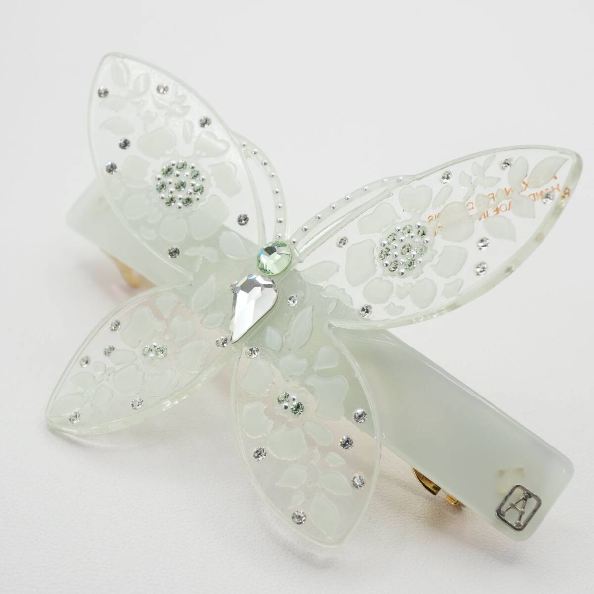 美品 希少 アレクサンドルドゥパリ 蝶々 バレッタ バタフライ/25-1306M拍卖