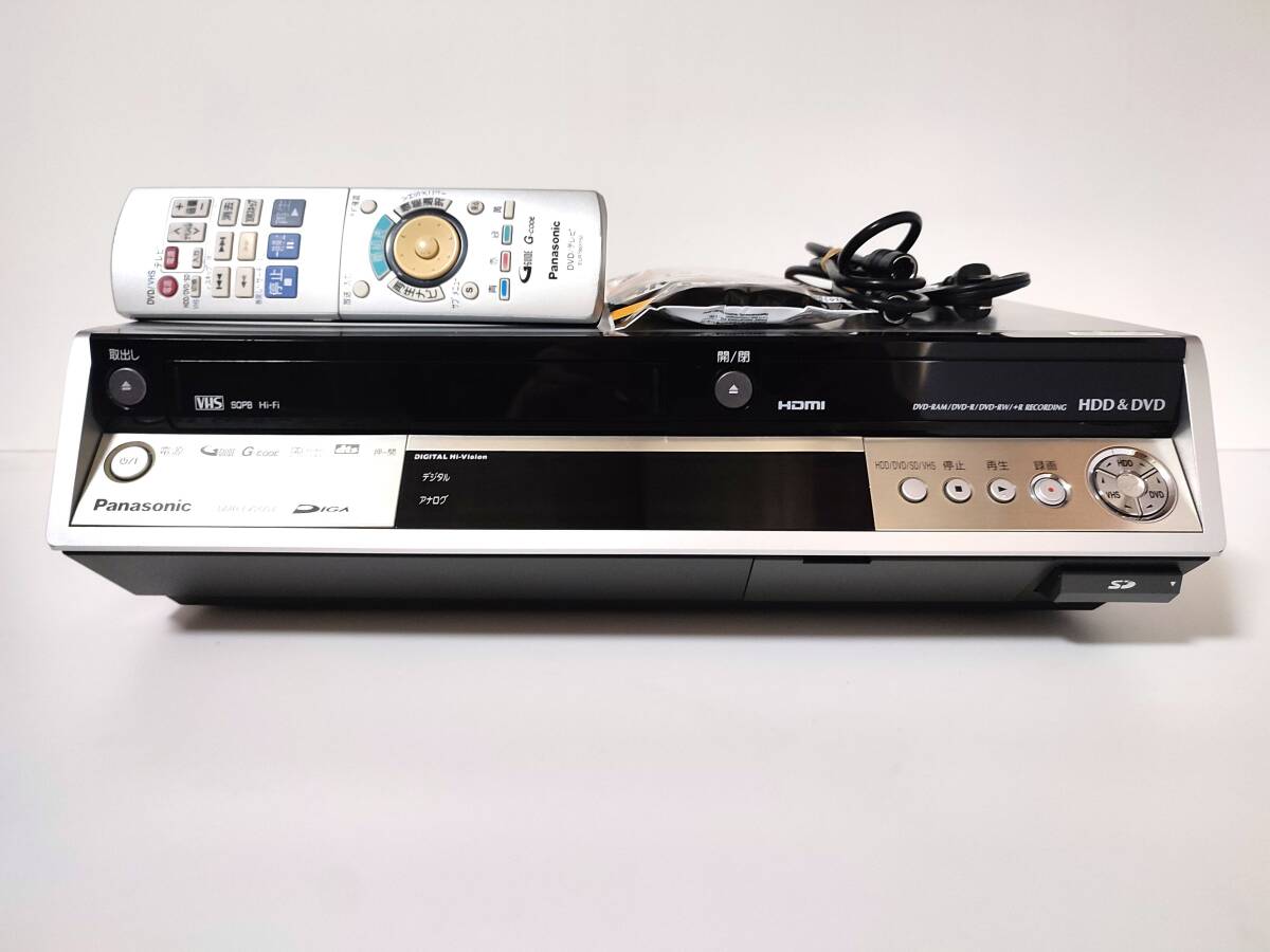 【内部まで清掃・整備品】Panasonic DMR-EX200V VHS⇔DVD⇔HDDダビングデッキ 整備済み リモコン/取説CD付き HDMI 地デジ パナソニック拍卖