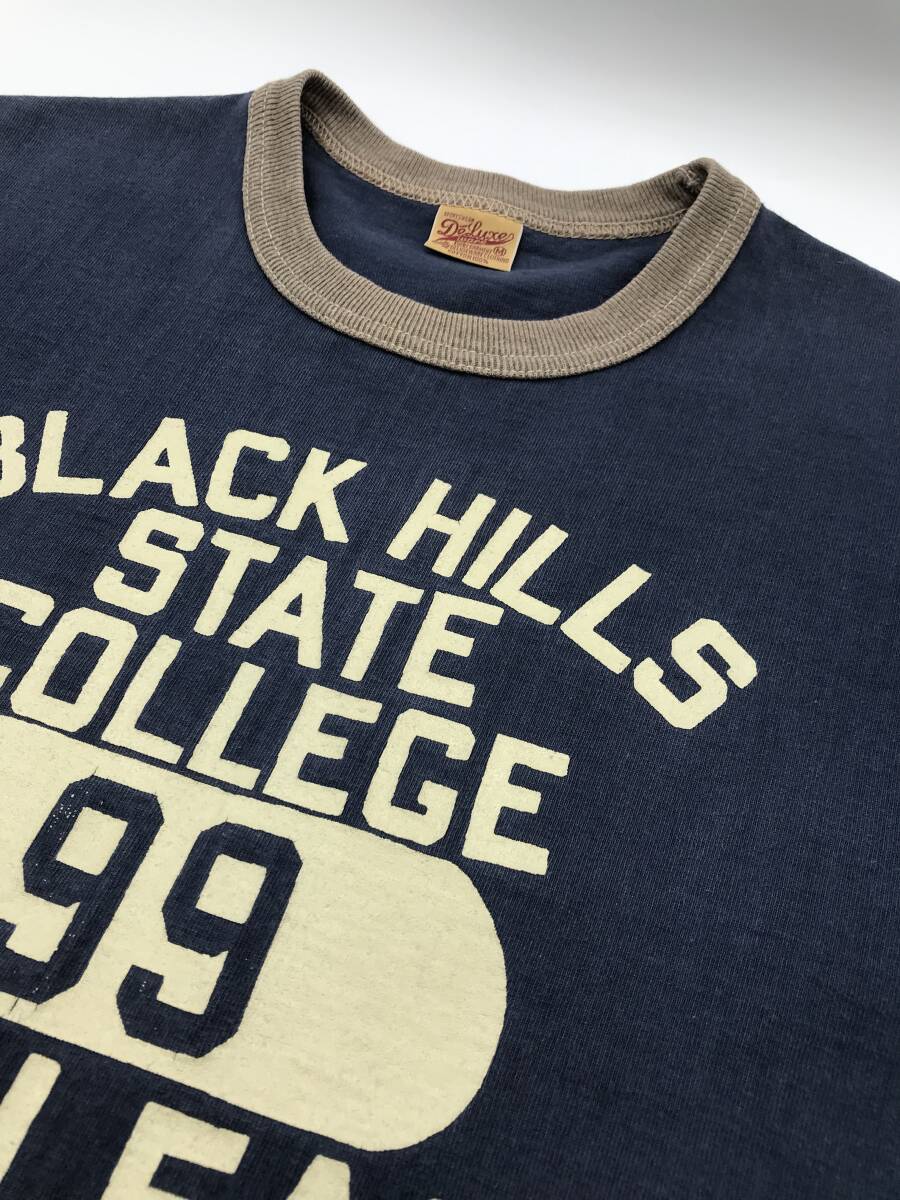 【日本製】DELUXEWARE 半袖デラックスウヘビーウエイトTeeシャツ/M/紺/リアルマッコイ ウエアハウス拍卖