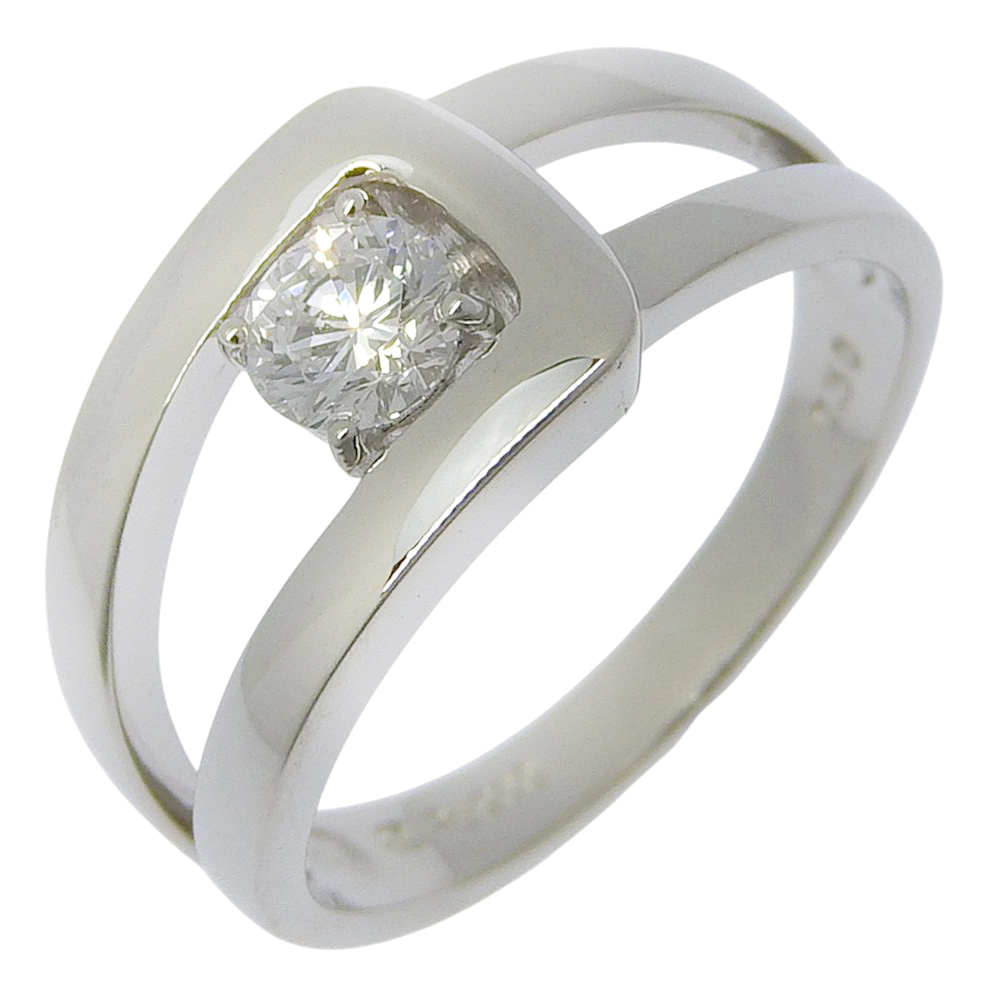 MONNICKENDAM モニッケンダム トラスト 0.30 リング・指輪 Pt900プラチナ×ダイヤモンド 11号 約6.3g レディース【S160525303】中古拍卖