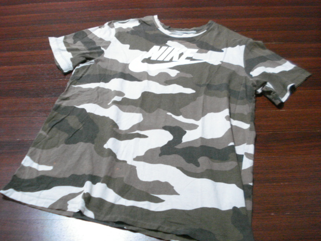 NIKE迷彩柄半袖Tシャツ/メンズ/L/カモフラ/ナイキ拍卖
