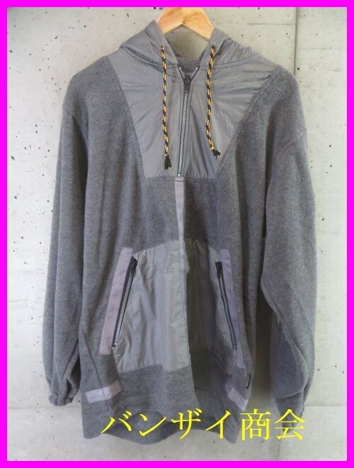 1080s18◆希少です◆AVIREX アヴィレックス ハーフジップ フリースパーカージャケット M/ミリタリー/アーミー/フライトジャケット/シャツ拍卖