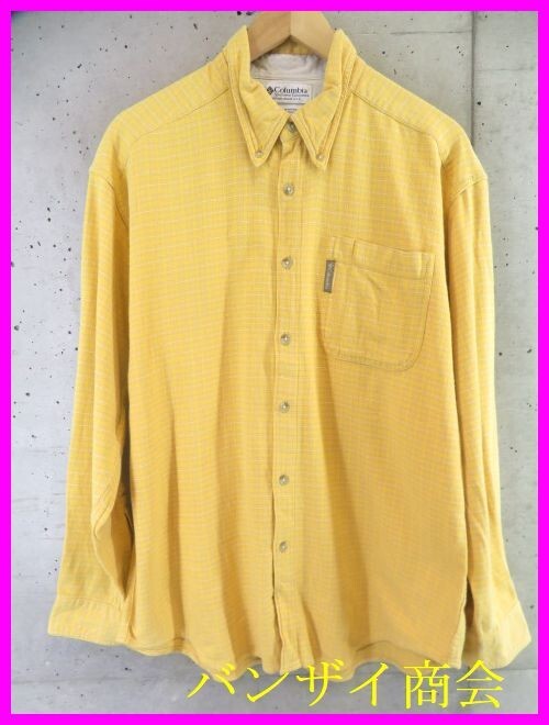 1080s2◆人気です◆Columbia コロンビア ボタンダウン 長袖チェックネルシャツ M/アウトドアジャケット/マウンテンパーカー/パンツ/古着拍卖