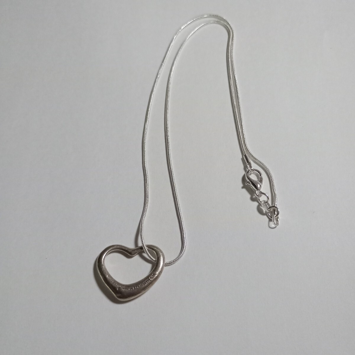 TIFFANY&Co ティファニー オープンハート ネックレス SV925【PVA4000rhtw】拍卖