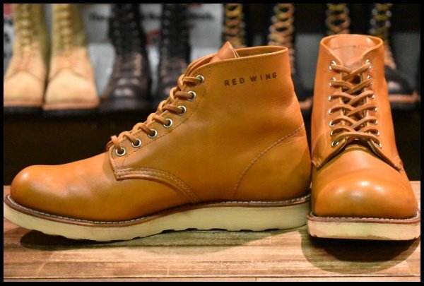 【8D 良品 11年】レッドウィング 9871 ゴールドラセット アイリッシュセッター プレーントゥ 編み上げ ブーツ redwing HOPESMORE拍卖