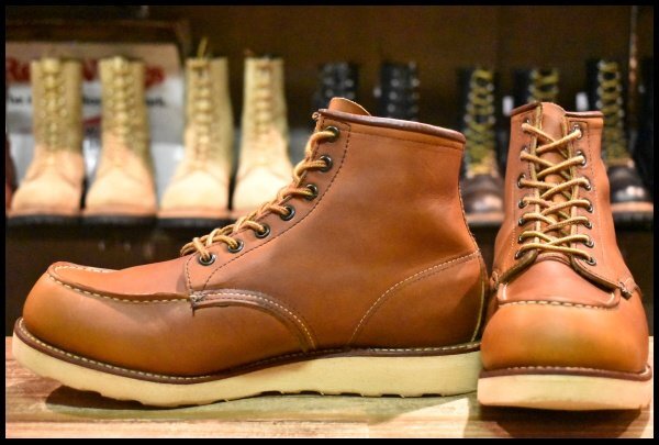 【9E 美品 サイド羽タグ 00年】レッドウィング 875 アイリッシュセッター 茶 オロイジナル モックトゥ ブーツ redwing HOPESMORE拍卖