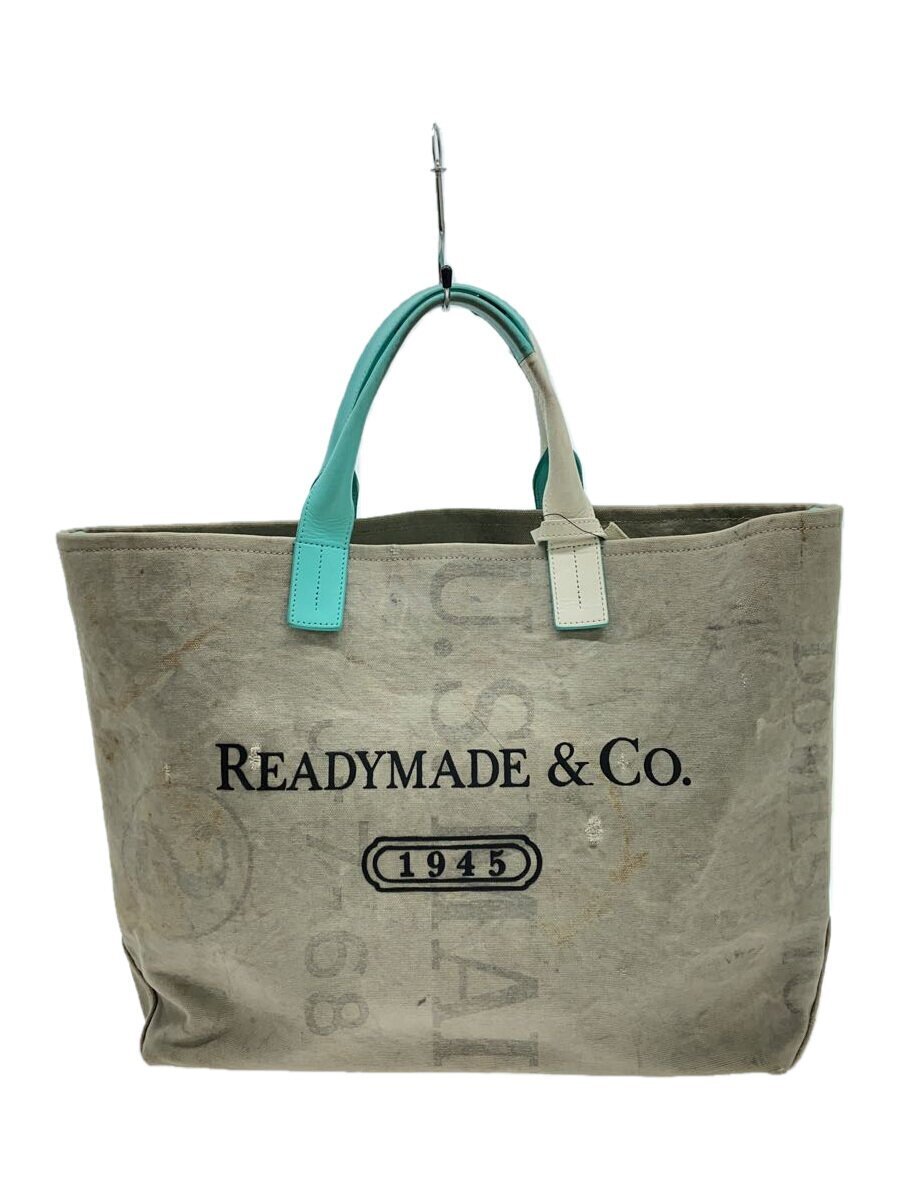 READYMADE◆トートバッグ/キャンバス/GRY/プリント拍卖