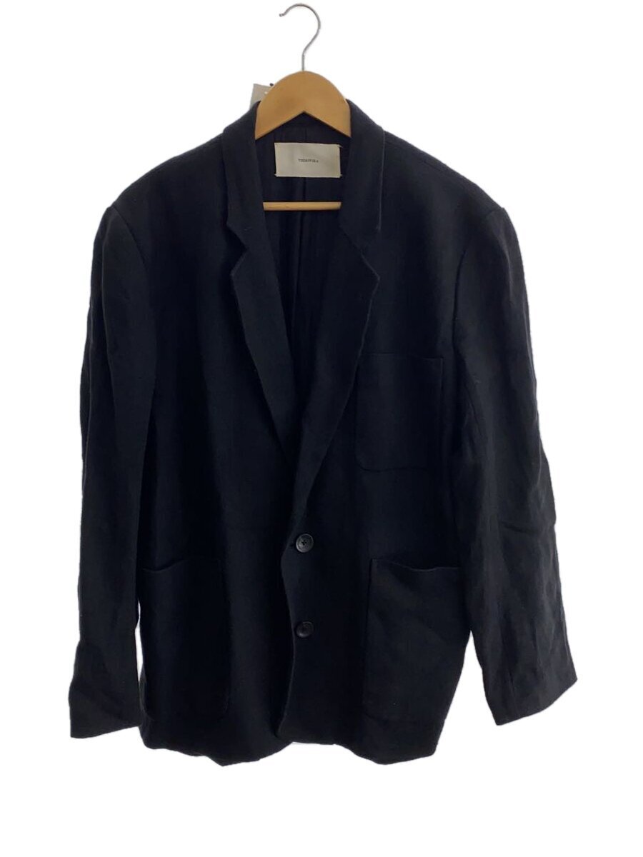 TODAYFUL◆23ss/Boyfriend Linen Jacket/テーラードジャケット/38/リネン/BLK/12310102拍卖