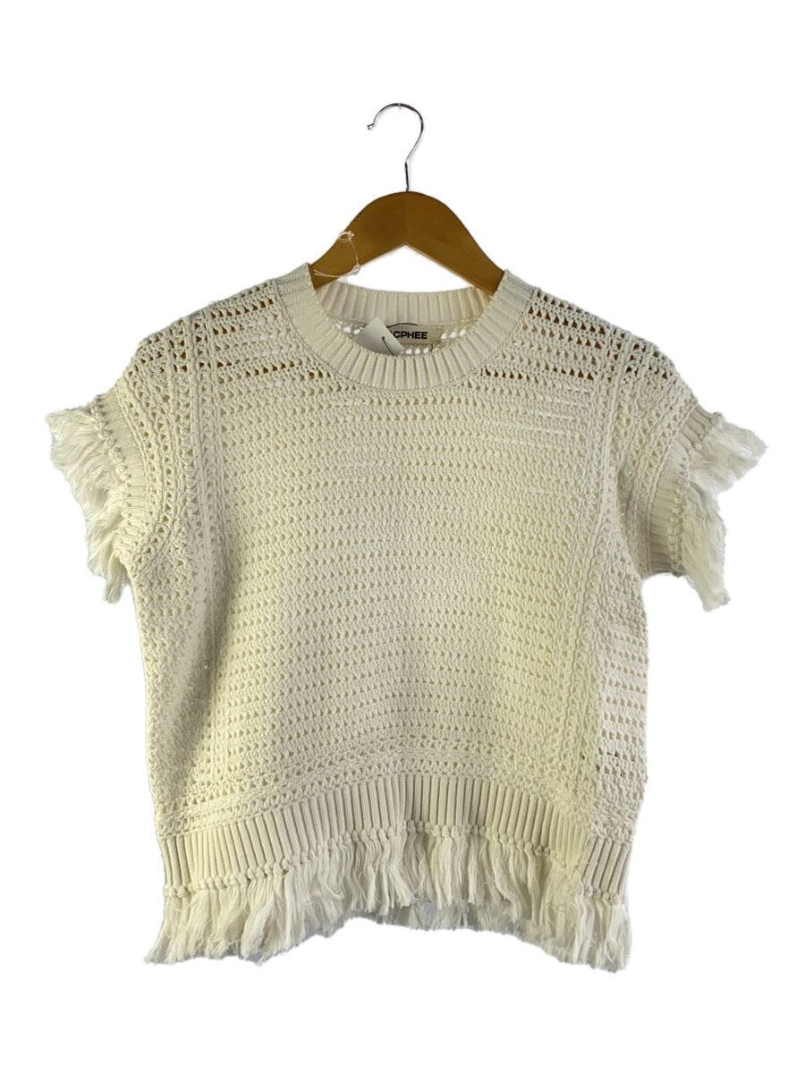 MACPHEE◆ニット・セーター(厚手)/S/コットン/WHT/12-02-31-02704拍卖