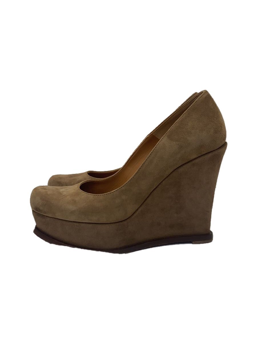 FENDI◆ウェッジソール/パンプス/37.5/BRW/スウェード拍卖