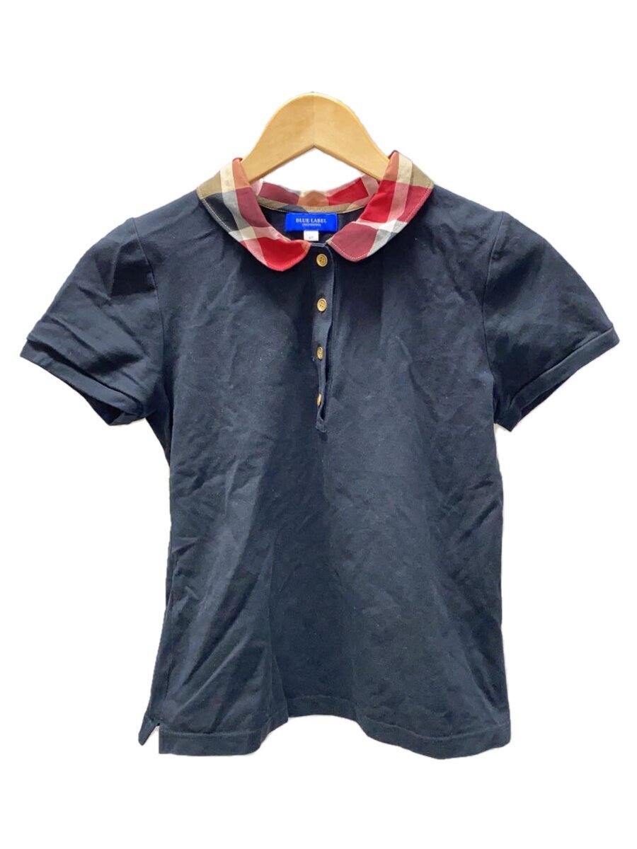 BLUE LABEL CRESTBRIDGE◆ポロシャツ/40/コットン/BLK/55P09-287-09拍卖