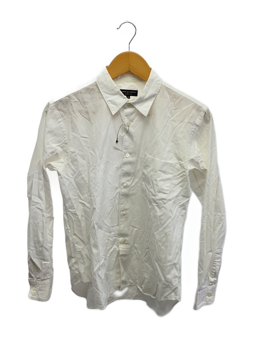 COMME des GARCONS HOMME PLUS◆長袖シャツ/XS/コットン/WHT/PZ-B001拍卖