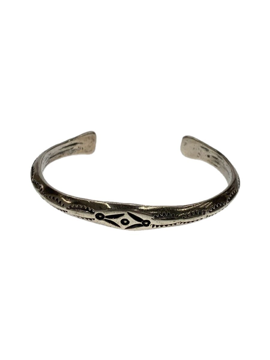 NAVAJO◆スタンプワーク/シルバーバングル/作者不明/SILVER/メンズ//拍卖