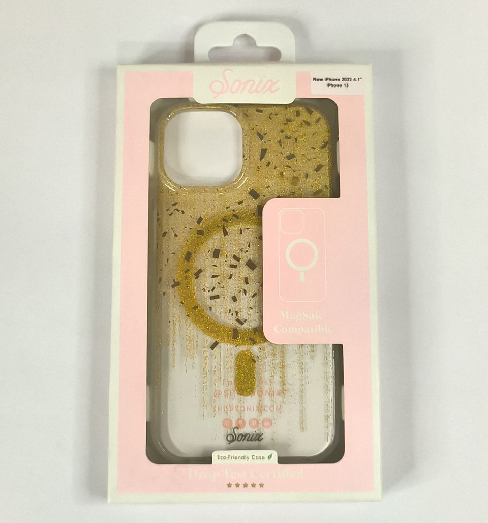 【送料無料】Sonix iPhone 14/13用 MagSafe対応 ケース カバー Dripp in Gold A14-M384-0011(耐衝撃性 抗菌素材使用 UV加工)拍卖