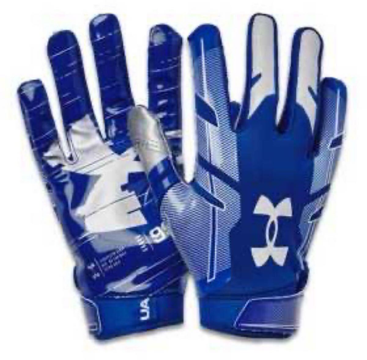 送料無料 新品 underarmour アメフト グローブF8 L BLUE拍卖