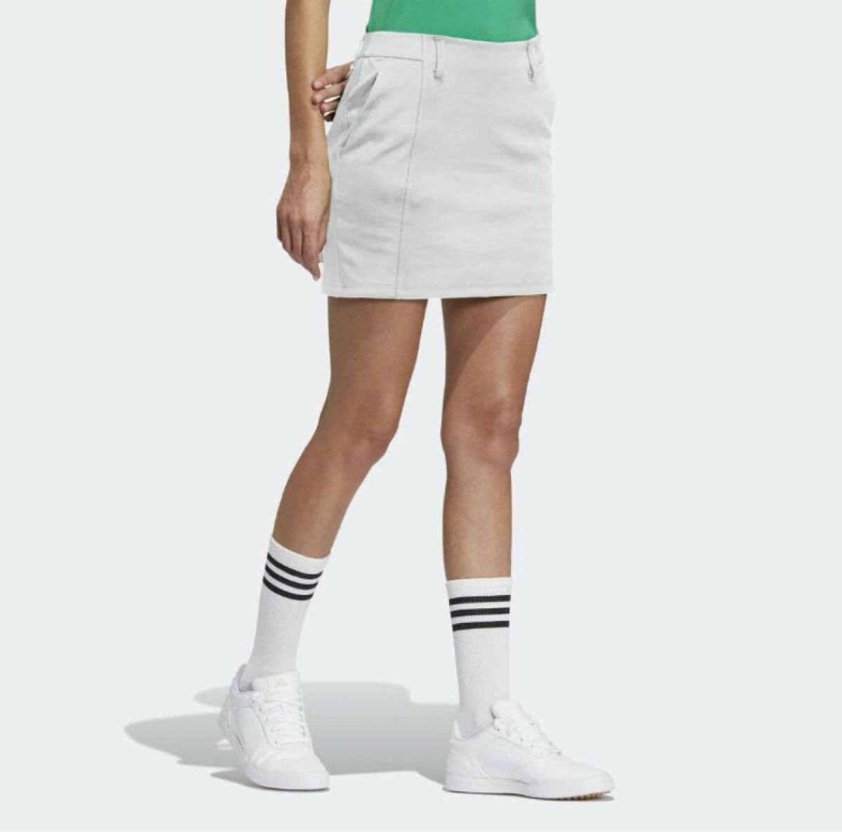 送料無料 新品 adidas GOLF PLAY GREEN ストレッチスカート拍卖
