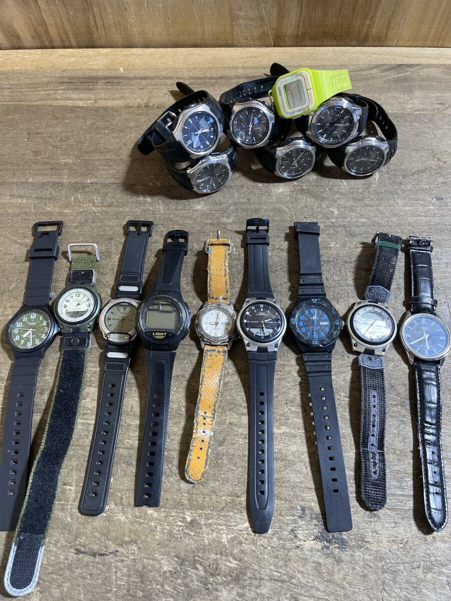 CASIO 腕時計クォーツ 中古品 16個まとめ ジャンク拍卖