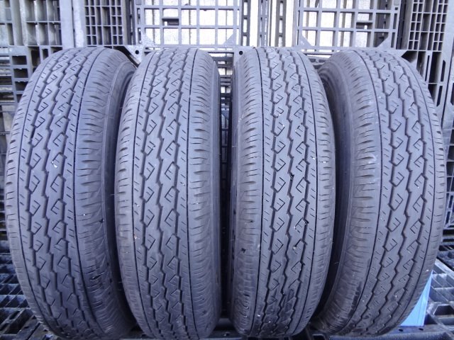 ★5044 4穴 美品9分山 ブリヂストン V600 155/80R14 88/86N LT 4本 2023年製拍卖