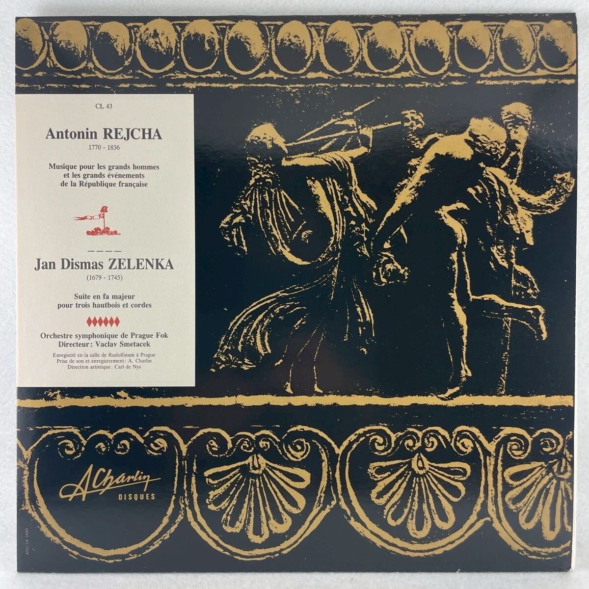 仏Disques A Charlin:CL-43/スメターチェク、プラハ交響楽団によるレイハ、ゼレンカ :管弦楽団組曲 ほか/'73録音/E159拍卖