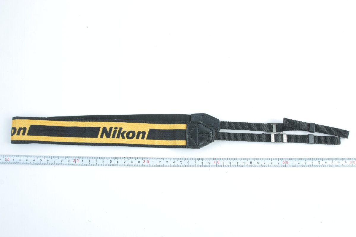 ※ Nikon ニコン 当時物 状態良品 ショルダー ストラップ 黄 イエロー 4cm幅 d14192拍卖