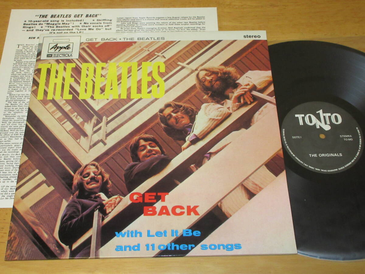 ◆◇THE BEATLES(ザ・ビートルズ)【GET BACK with Let It Be and 11 other songs】コレクターズ盤LP/TO 643/TONTO◇◆拍卖