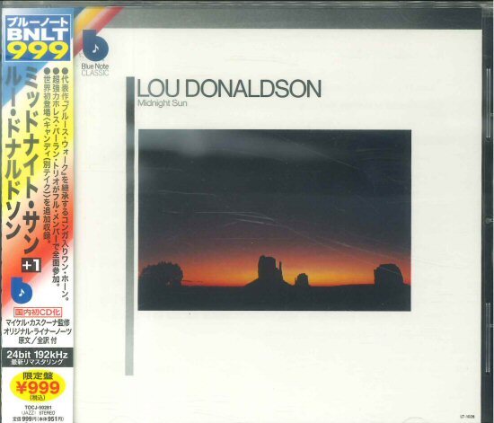 ★BLUE NOTE CD「ルー・ドナルドソン LOU DONALDSON MIDNIGHT SUN」1960年作品 (1980年初出) HARACE PARLAN/GEORGE TUCKER拍卖
