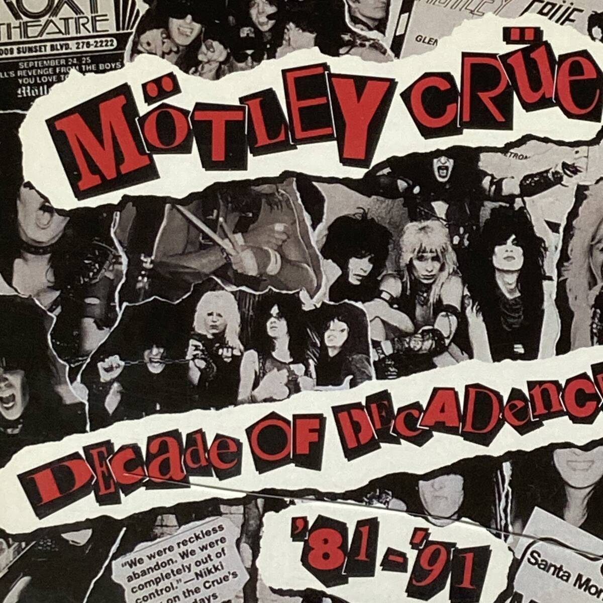 HR1646 CD *MOTLEY CRUE* DECADE OF DECADENCE拍卖