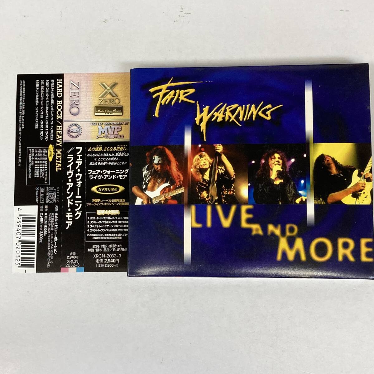 HR1772 CD Fair Warning / Live And More 帯付2枚組拍卖