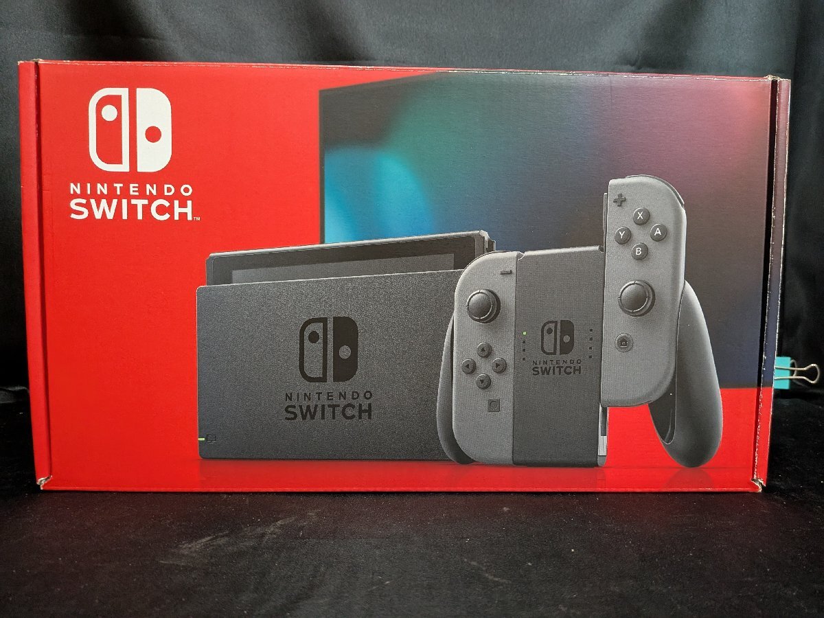 55●中古●Nintendo SWITCH 2019年モデル 動作確認・初期化済み joy-con(L) スティックイタミ有●任天堂●拍卖