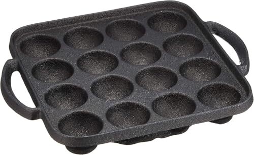 池永鉄工 たこ焼き器 16穴 IH対応 日本製 鉄鋳物 プレート ブラック 電調専科拍卖