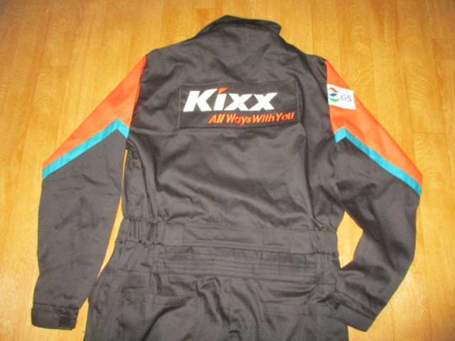 KIXXレーシング モーターオイル 全刺繍ロゴ メンテナンス作業ツナギ 未使用 サイズM デッドストック・カストロール・BP拍卖