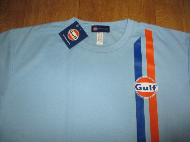 ガルフ・GULF レーシング スーパーGT ドライTシャツ 未使用 デッドストック サイズL拍卖