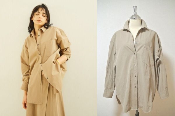 ●美品!GALLARDAGALANTE【ガリャルダガランテ】コットンオーバーシャツ(オンラインストア限定商品)(*^_^*)定価14,000円+税拍卖