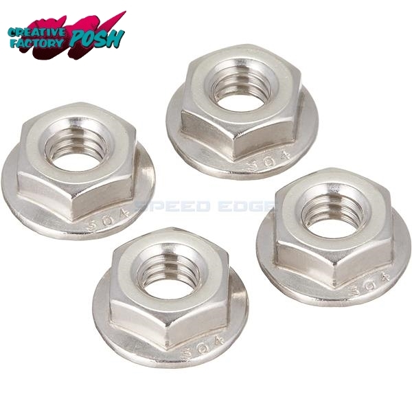 在庫あり CF POSH CFポッシュ 866035 ステンレス フランジ付き六角ナット 5/16-18インチ(4個入)拍卖