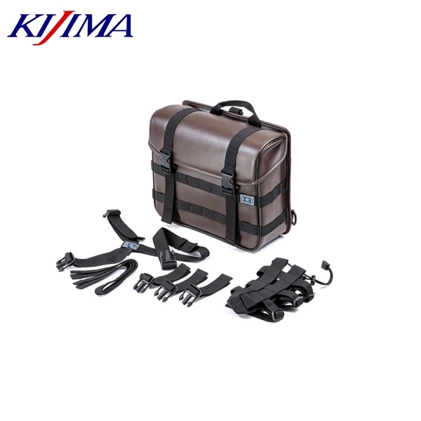 KIJIMA キジマ ZK3-10010D K3 サイドバッグ ウォータープロテクト WP03 PUダークブラウン拍卖