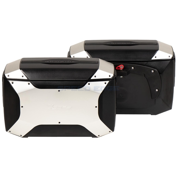 在庫あり ヘプコ&ベッカー 610295 00 00 サイドケース Xコア C-Bowサイドキャリア用 左右セット ブラック/シルバー拍卖