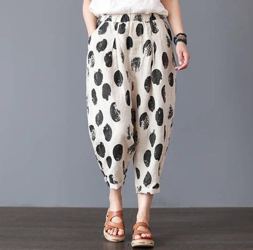 コットンパンツ リラックスパンツ ウエストゴム 部屋着 フリーサイズ拍卖