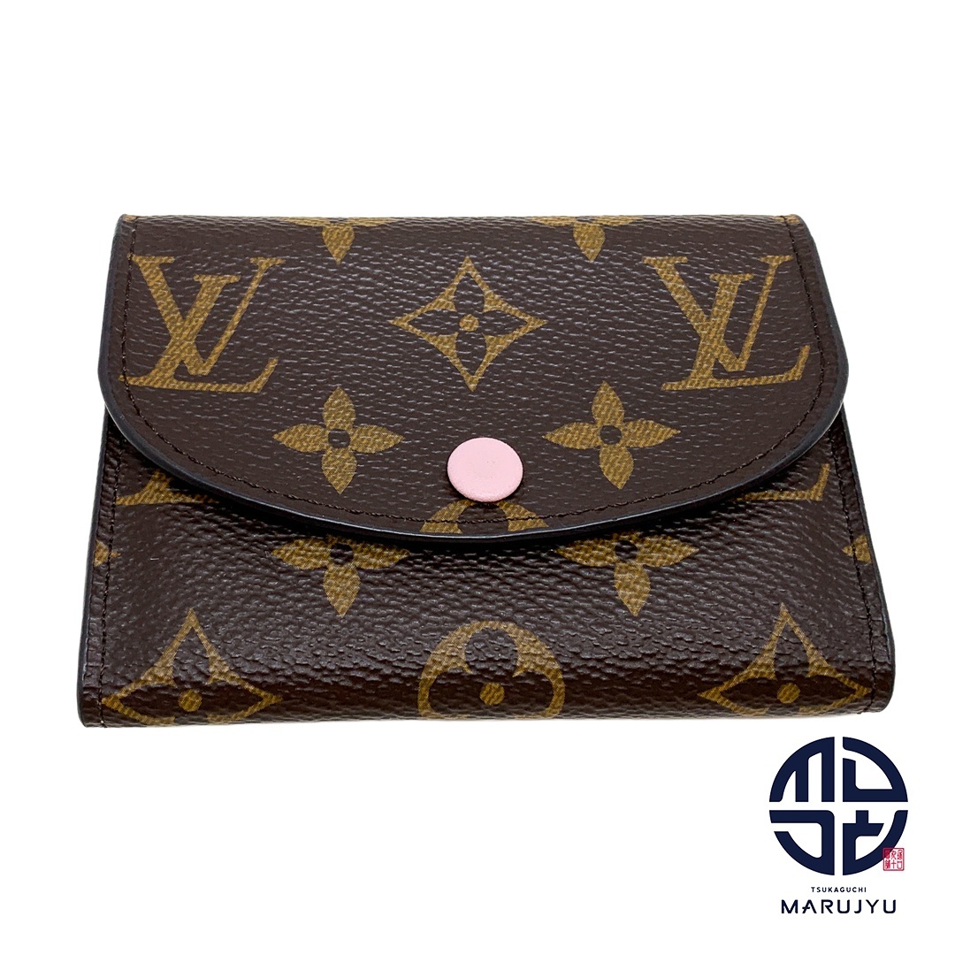 LOUIS VUITTON ルイヴィトン モノグラム ポルトモネ・ロザリ M62361 コンパクトウォレット 財布 サイフ ブランド拍卖
