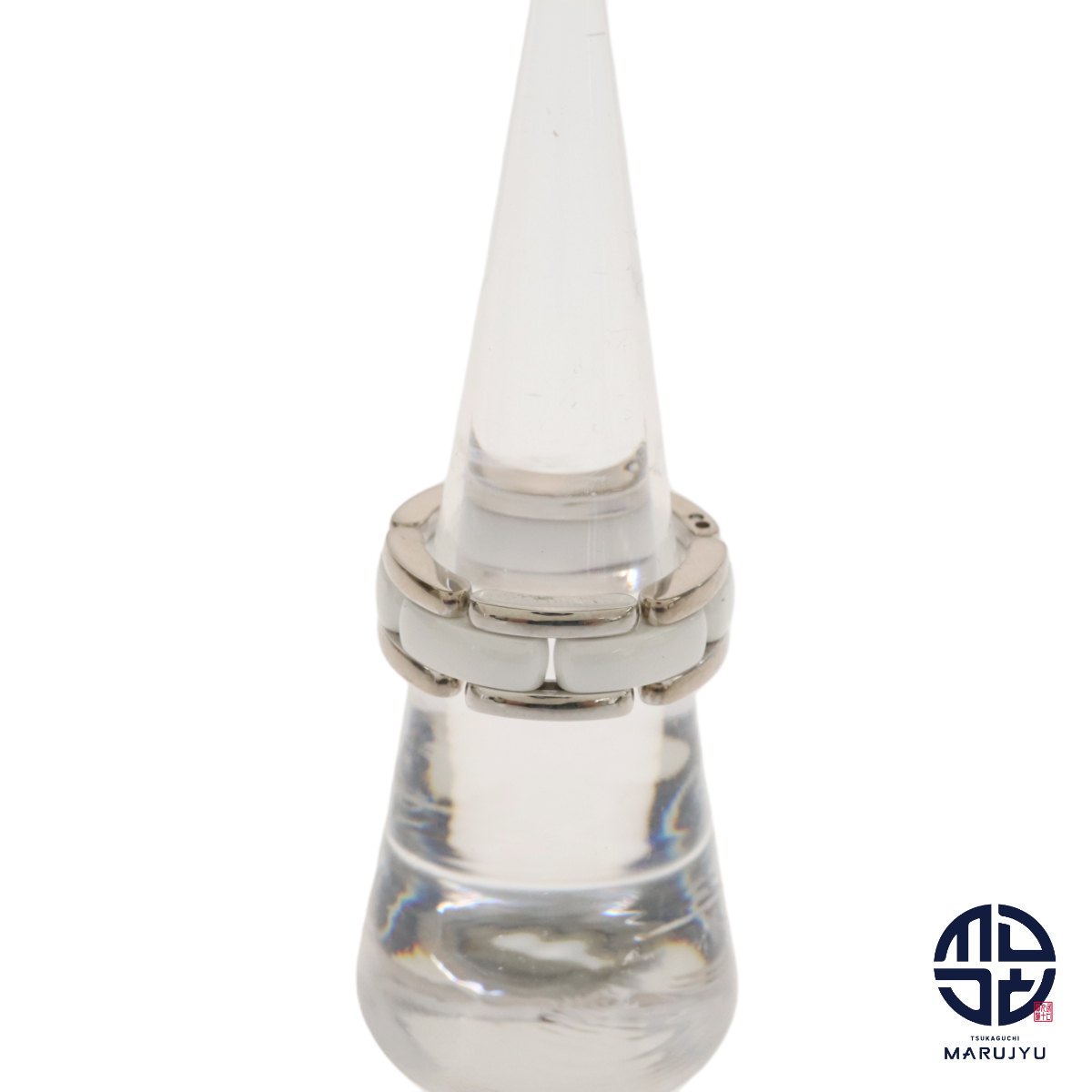 CHANEL シャネル Au750 18金ホワイトゴールド K18 ホワイトセラミック 白 ウルトラコレクション リング 指輪 51号 ジュエリー アクセサリー拍卖