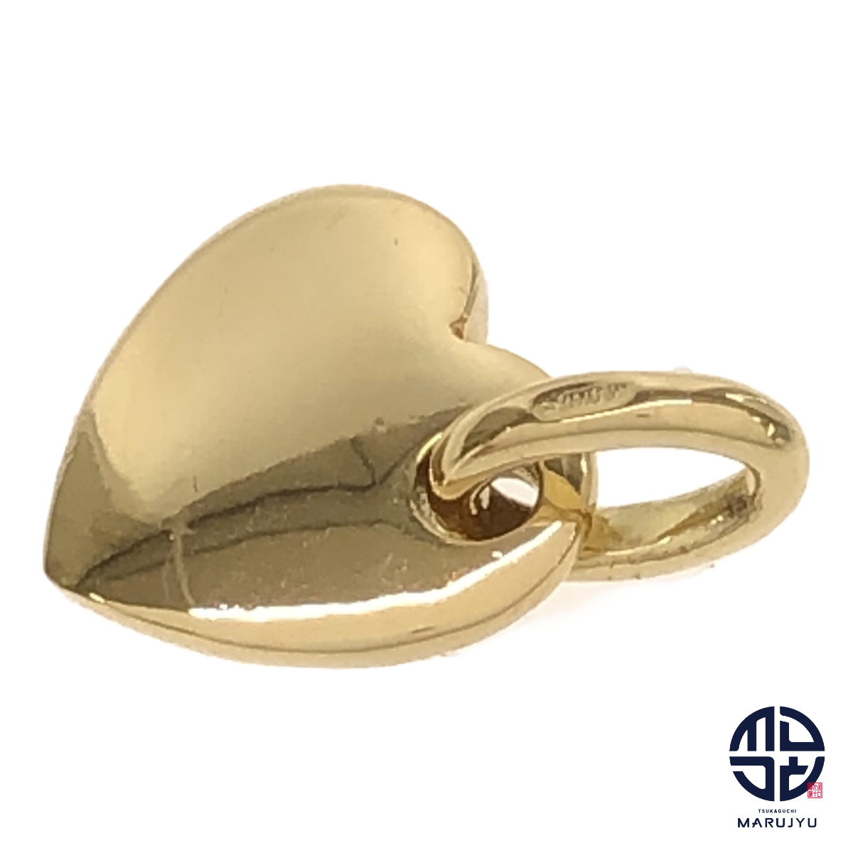 Pomellato ポメラート 750YG 18金イエローゴールド K18 ハートモチーフ ペンダントトップ チャーム ジュエリー アクセサリー ブランド拍卖